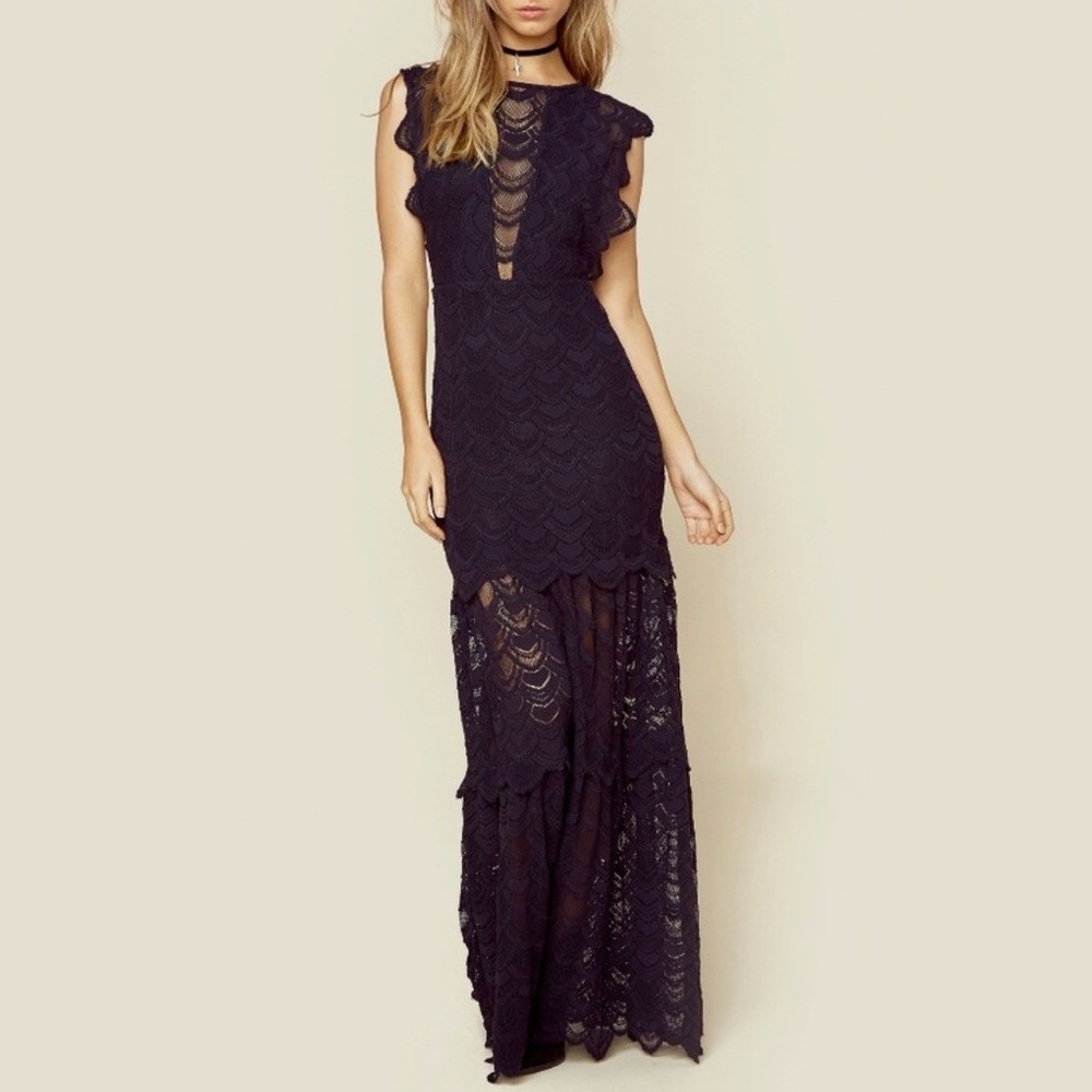 NIGHTCAP CLOTHING Caletto Lace Maxi Dress